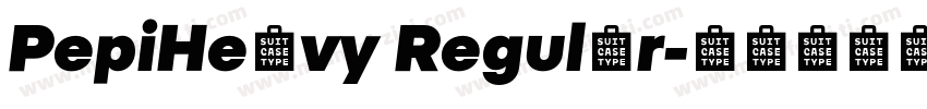 PepiHeavy Regular字体转换